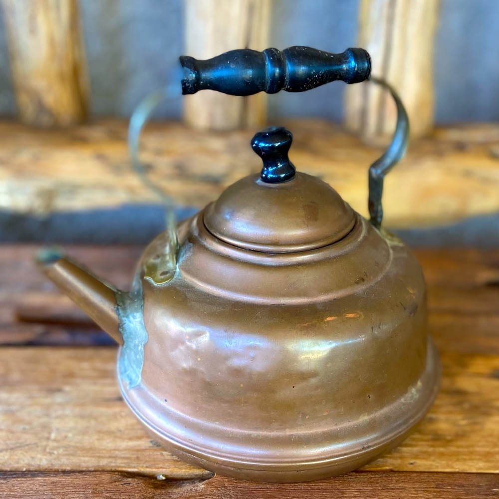 Antique Tea Warmer Copper & Brass  (Marken HOLLAND)